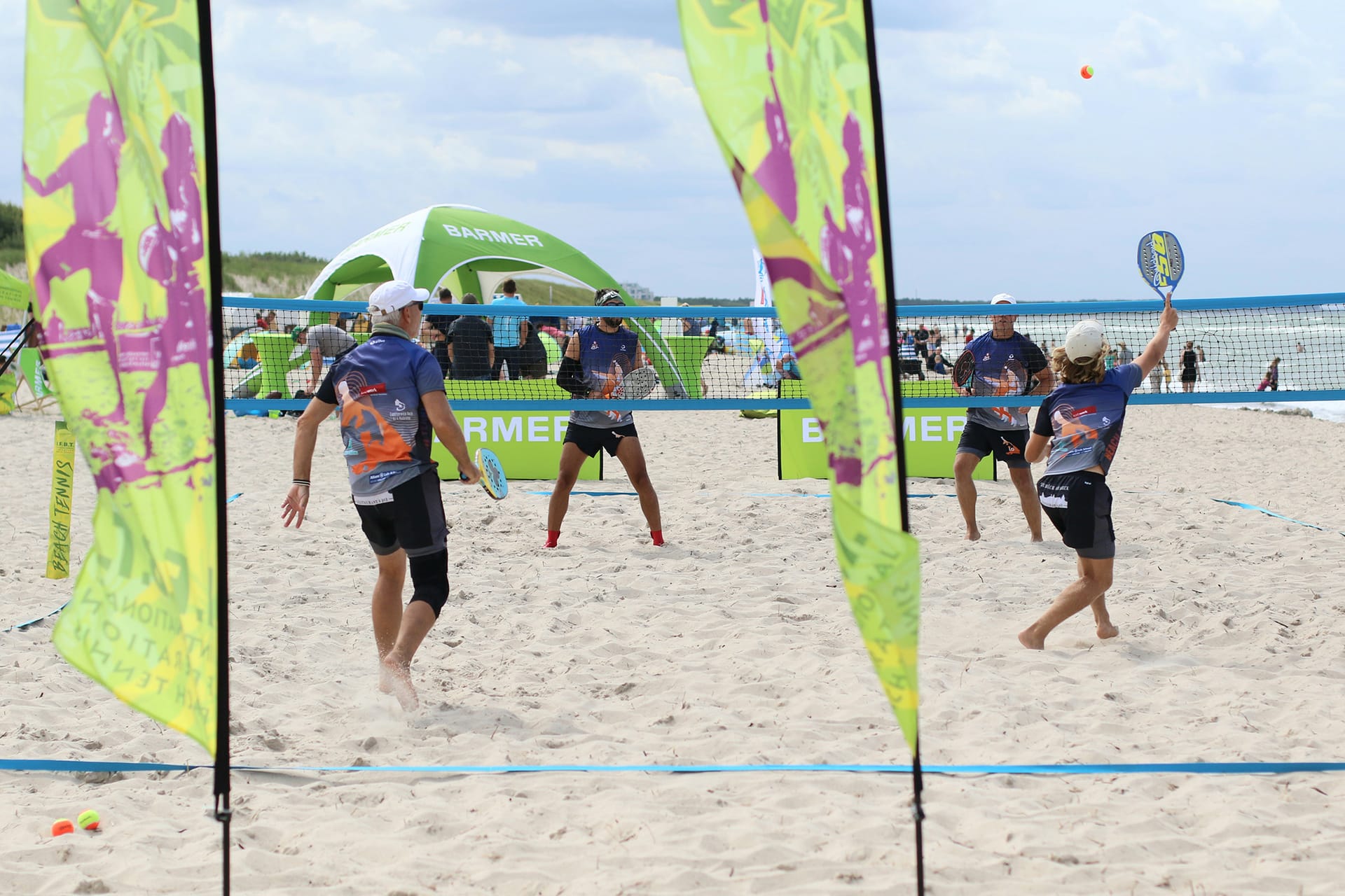 Beachtennis am Ostseestrand