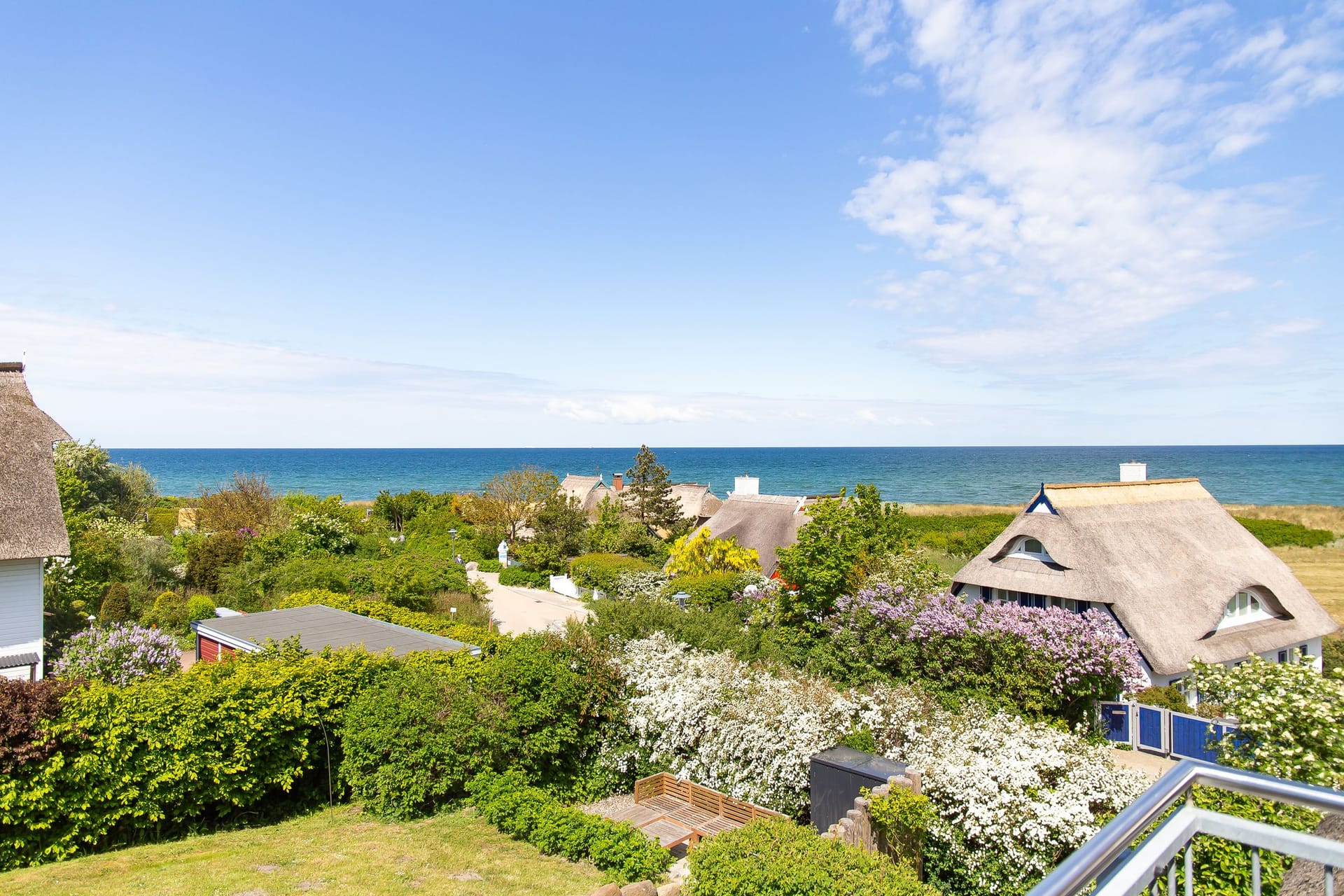 Ausblick auf den Strand und die Küste