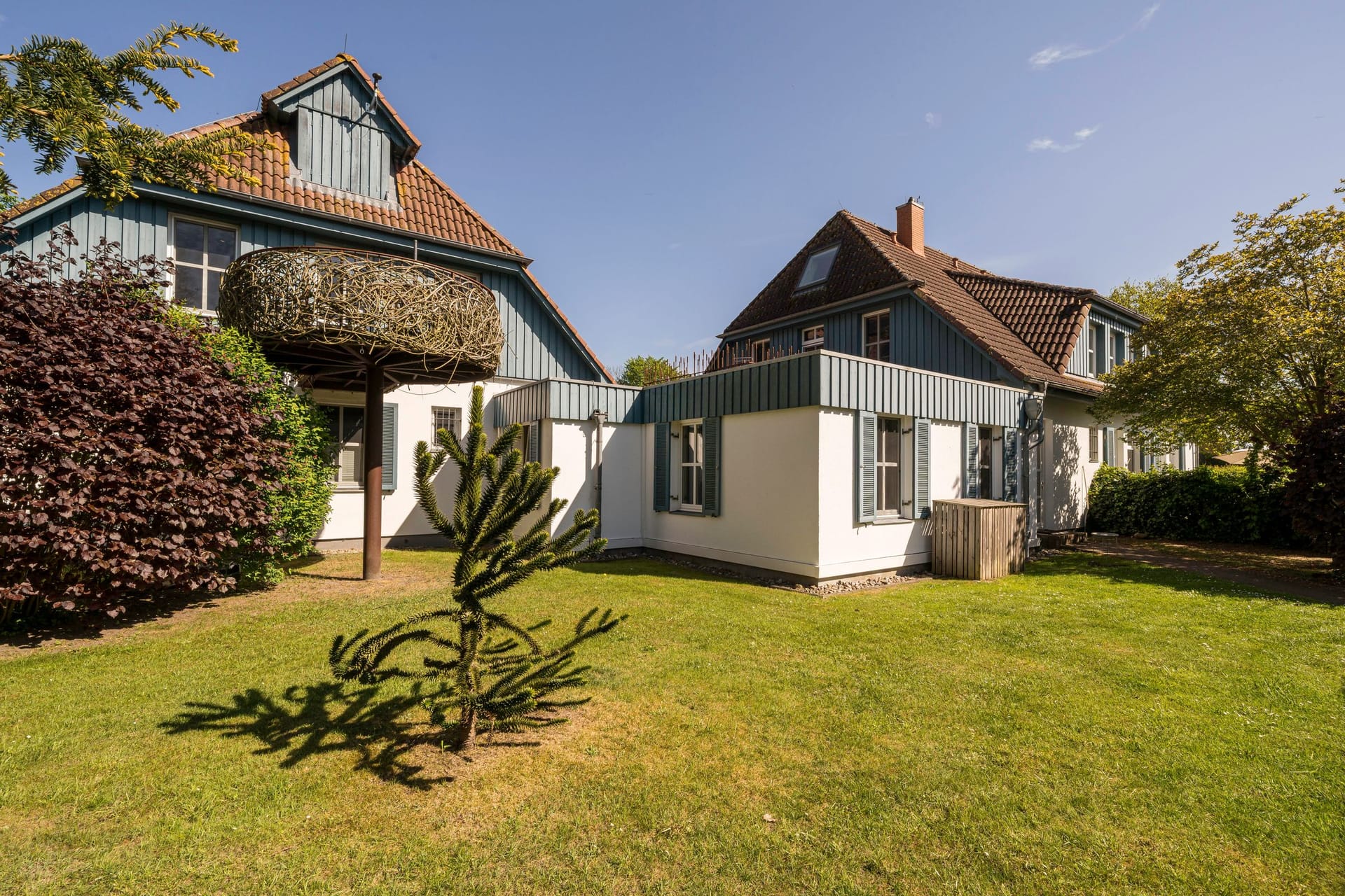 Außenansicht eines charmanten Ferienhauses