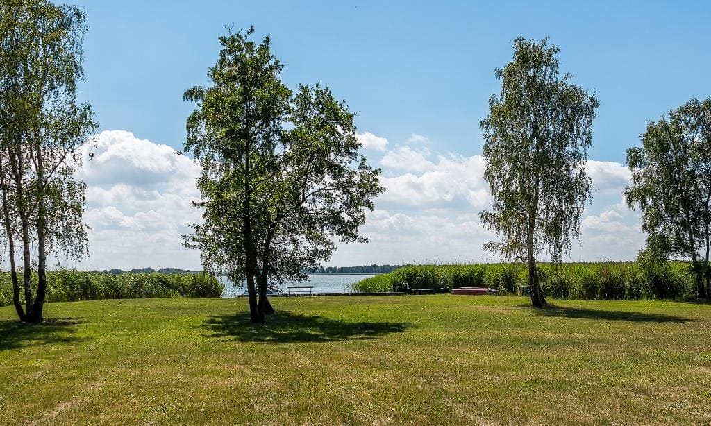 Grünfläche mit Blick auf den See