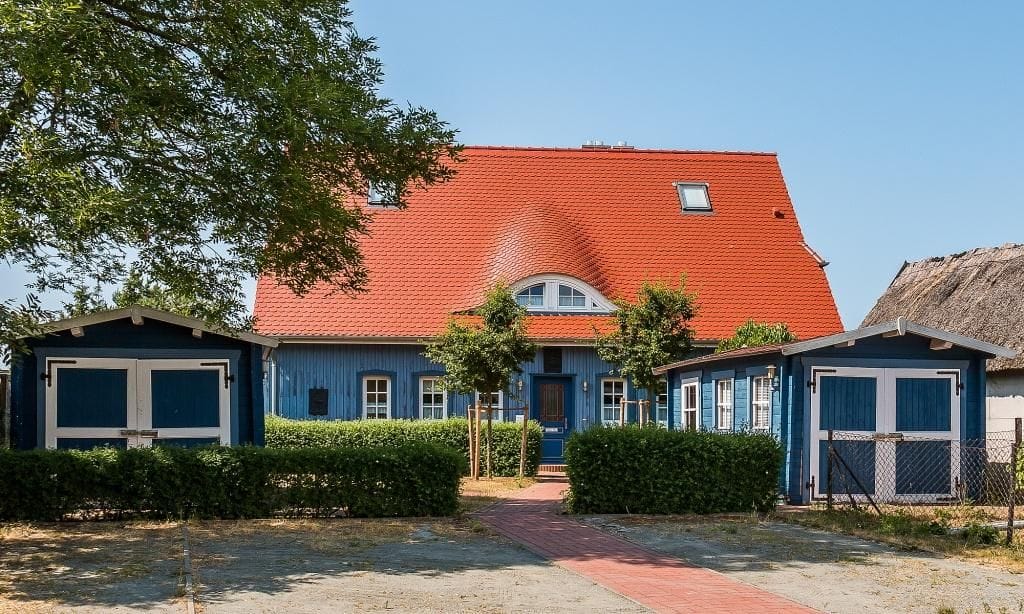 Außenansicht eines charmanten Ferienhauses