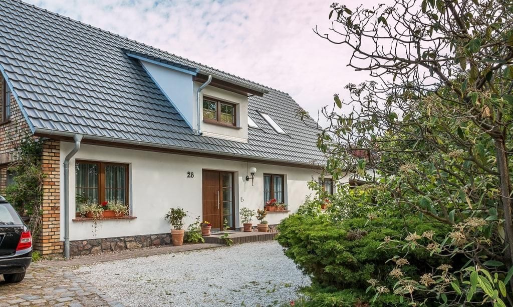 Außenansicht eines charmanten Ferienhauses