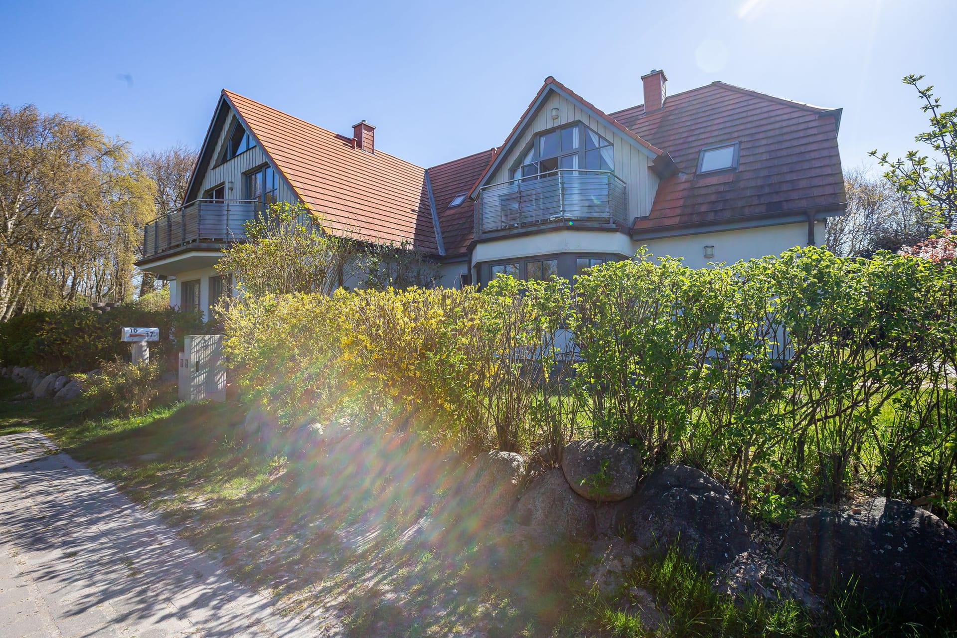 Außenansicht eines charmanten Ferienhauses