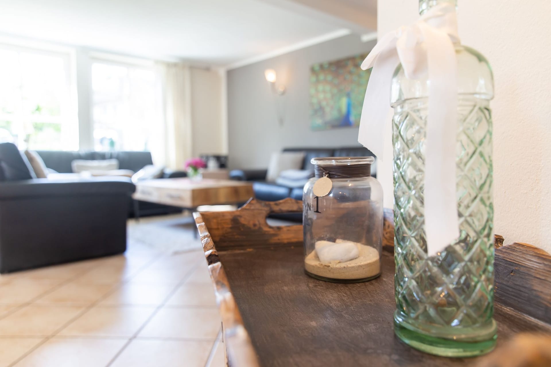 Gemütliches Wohnzimmer mit modernen Akzenten