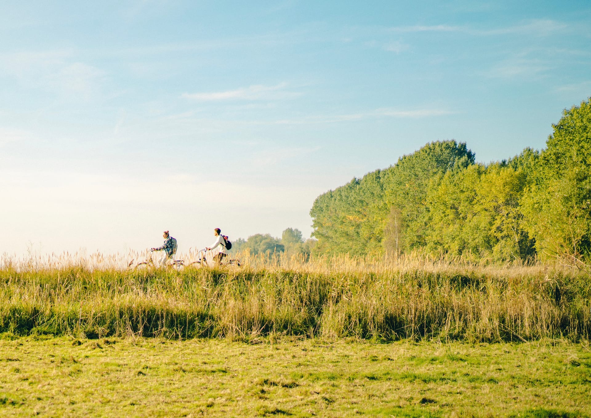 Radfahren auf den Sundischen Wiesen