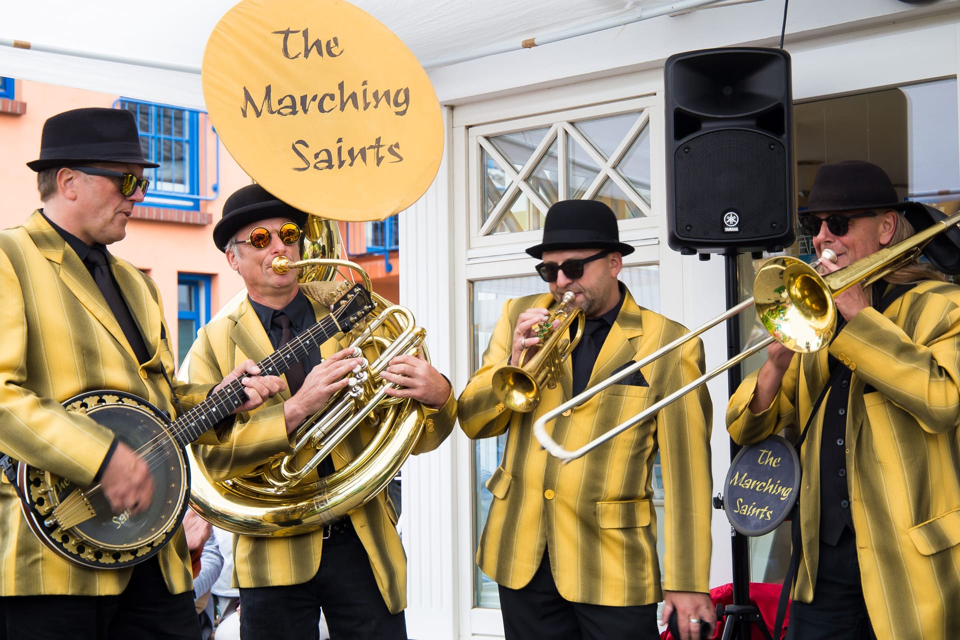 Jazzband The Marching Saints beim Konzert auf Fischland-Darß