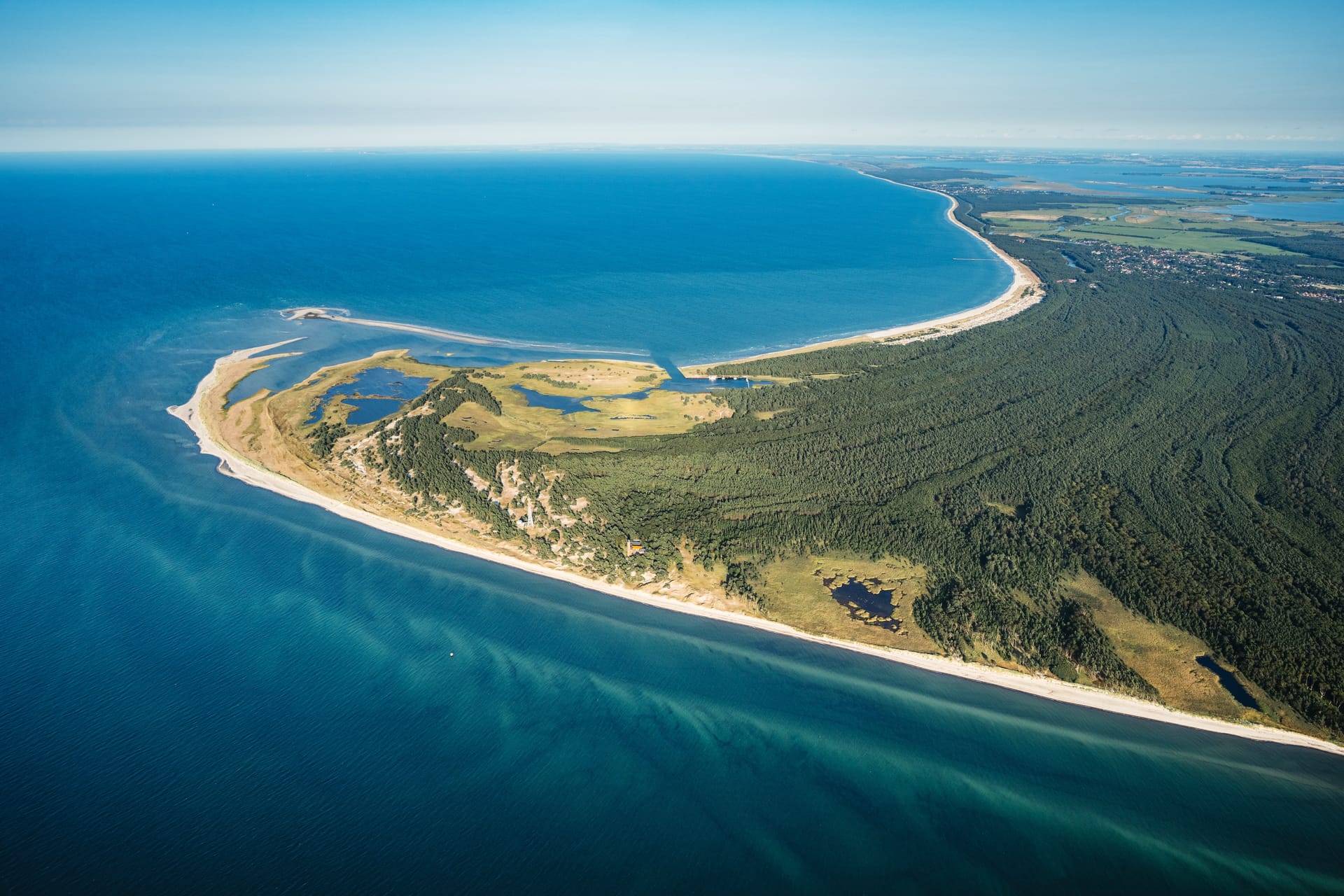 Nationalpark Darßer Ort aus der Luft fotografiert